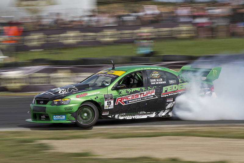 Shane van Gisbergen puts on smokeshow in V8 Supercar turned drift car